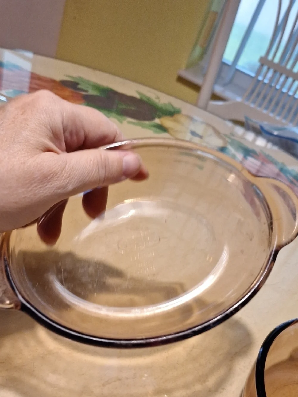 Vision Corningware Amber Glass Baking Bowls w/Side Handles